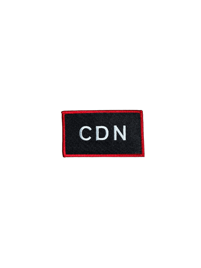 Black CDN Embroidered Patch