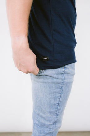 Unisex Retro Hockey Night in Canada Navy Cotton Tee