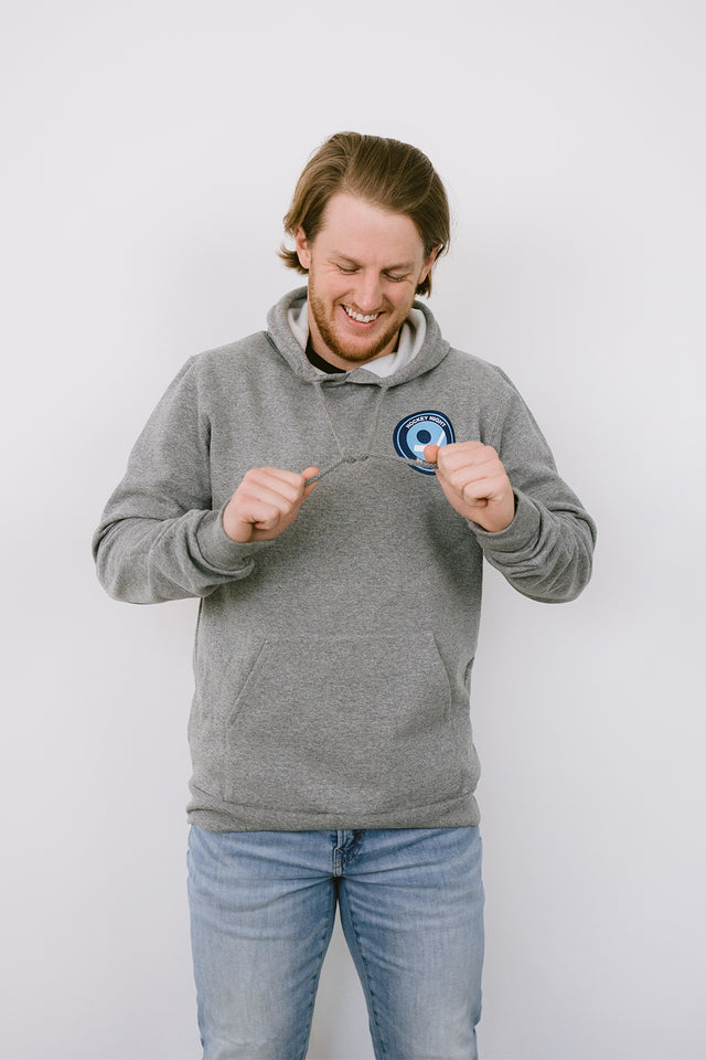 Unisex Retro Hockey Night in Canada Athletic Grey Cotton Hoodie