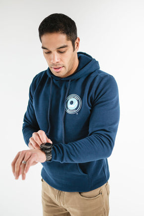 Unisex Retro Hockey Night in Canada Navy Cotton Hoodie