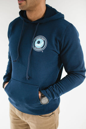 Unisex Retro Hockey Night in Canada Navy Cotton Hoodie