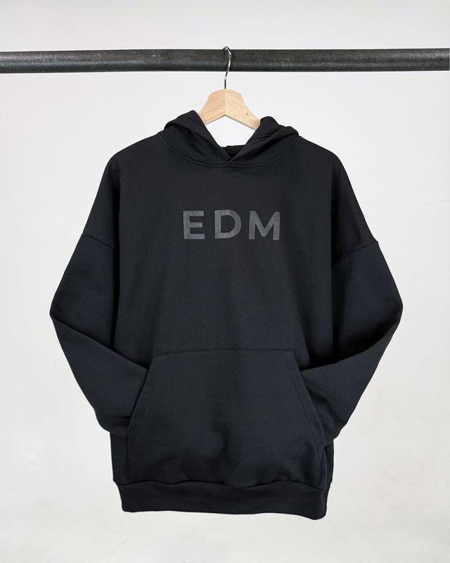 EDM All Black Unisex Hoodie