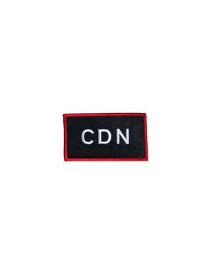Black CDN Embroidered Patch