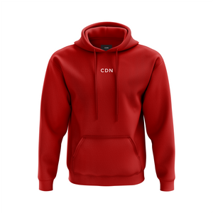 Unisex Black Cotton Stitch Hoodie