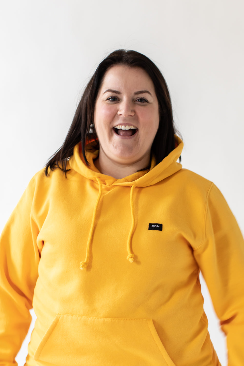 Unisex Gold Cotton Patch Hoodie