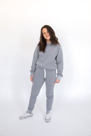 Unisex Marble Grey Crown Jogger