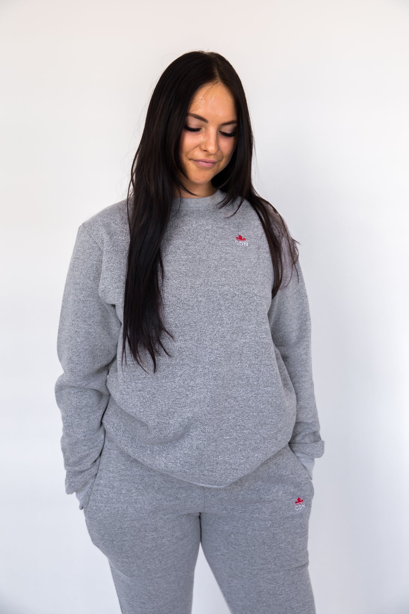 Unisex Marble Grey Crown Jogger