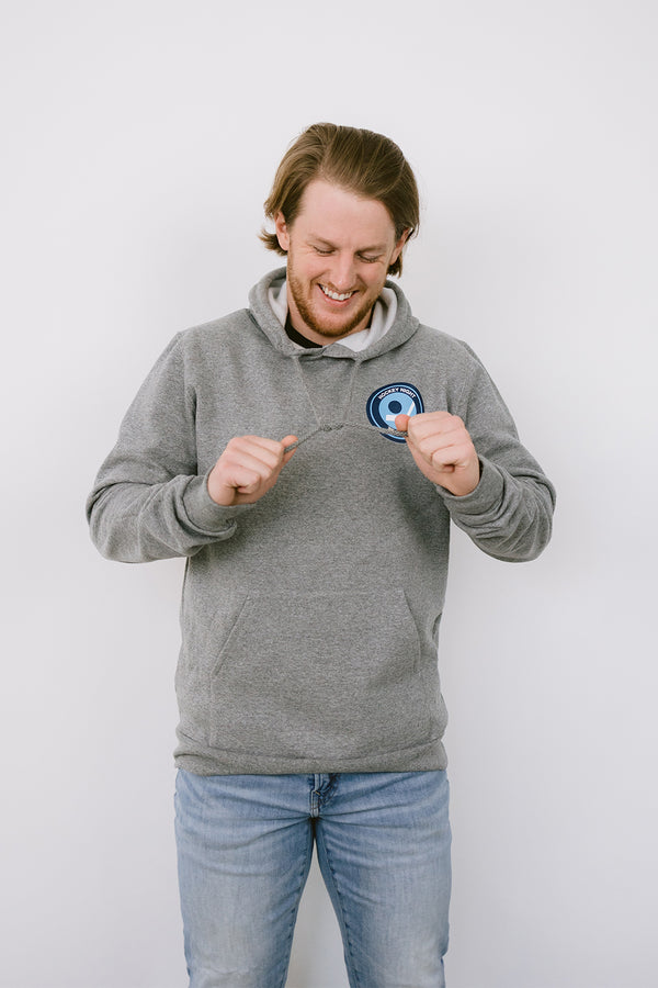 Unisex Retro Hockey Night in Canada Athletic Grey Cotton Hoodie