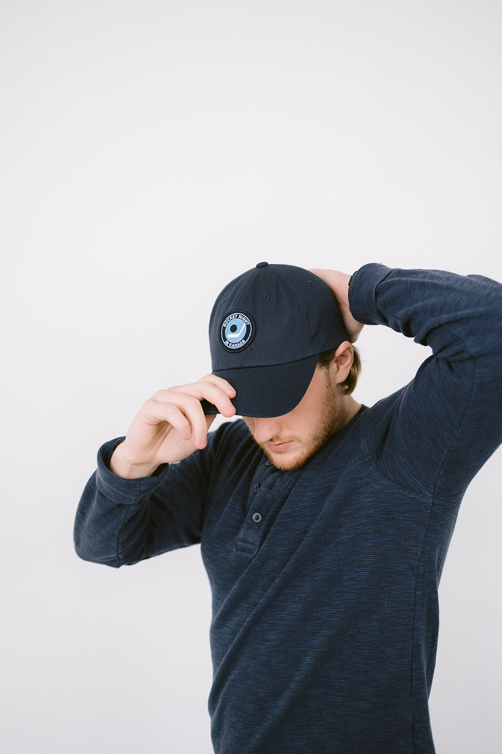 Retro Hockey Night in Canada Navy Dad Hat