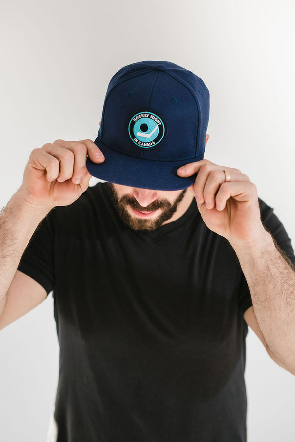 Retro Hockey Night in Canada Navy Snapback