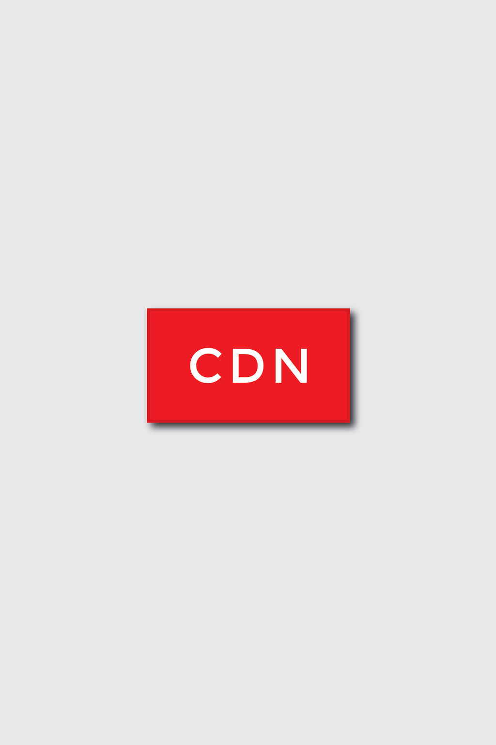 Red CDN Embroidered Patch
